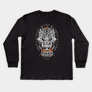 The Hardcore of Head Skull Kids Long Sleeve T-Shirt